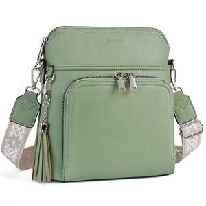 Crossbody Purse, Lhtweht Medium Crossbody Bag Soft Leather :3